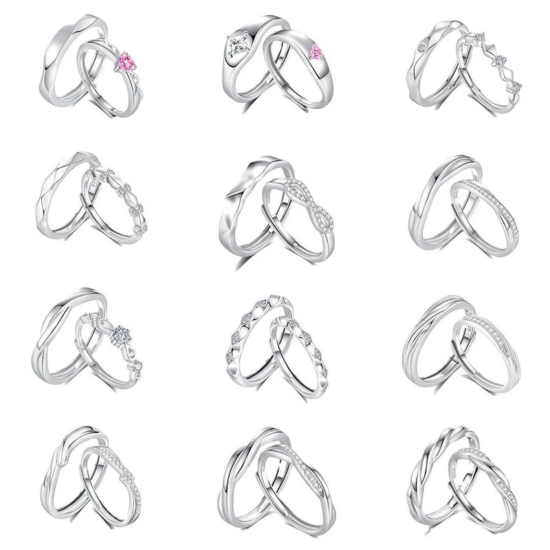 Bluejw 925 Sterling Silver Wedding Ring for Women – Rhodium & Gold Plated Non-Tarnish Engagement Band, Perfect for Parties & Everyday Wear - Image 3