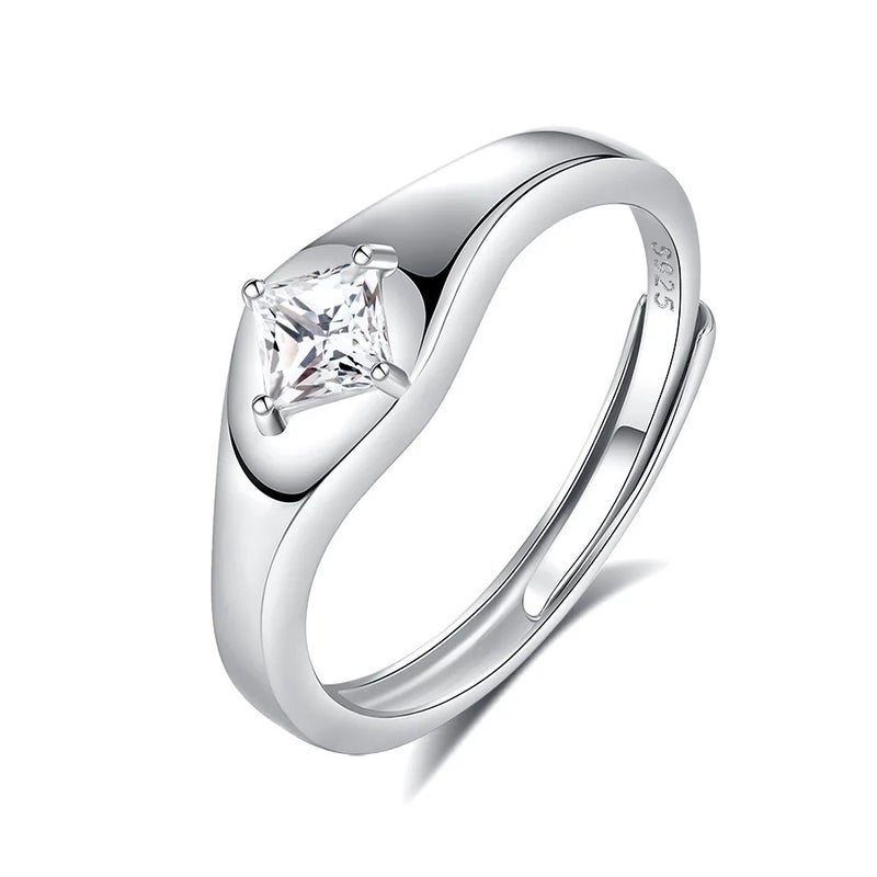 Bluejw 925 Sterling Silver Wedding Ring for Women – Rhodium & Gold Plated Non-Tarnish Engagement Band, Perfect for Parties & Everyday Wear - Image 5