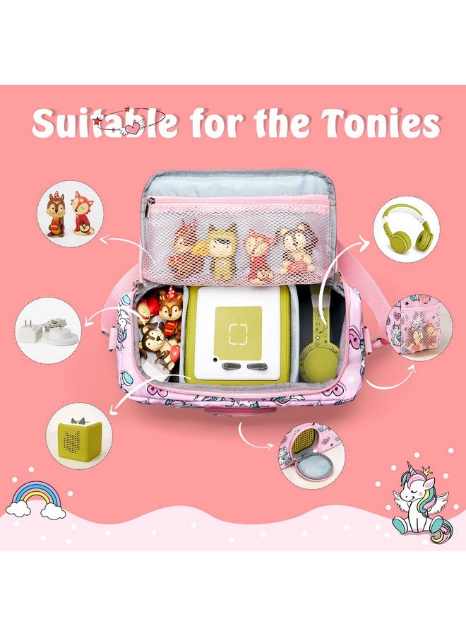 MaidMAX Carrying Case For Toniebox, Portable Storage Bag Compatible With Tonies Audio Player Starter Set And Tonies Figures Characters, Carrying Box With Adjustable Strap - Image 3