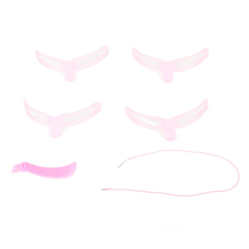 Eyebrow Stencil Kit Washable Reusable Handheld Eyebrow Template with Detachable Handle for Beginners - Image 1