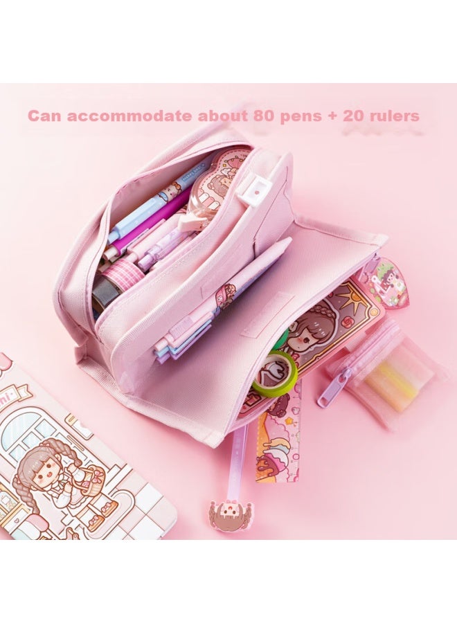 Small Mochi Xiaomasu Pencil Case, Large Capacity, Popular Stationery Box For Girls, Trendy Style Pencil Case For Female Students, High Aesthetic Value - Image 3