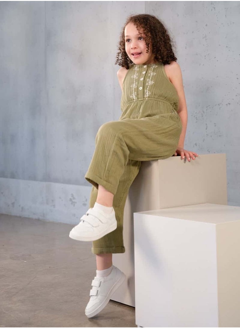 Bunai Bunai Root Collection Green Jumpsuit JP10002  - Image 5