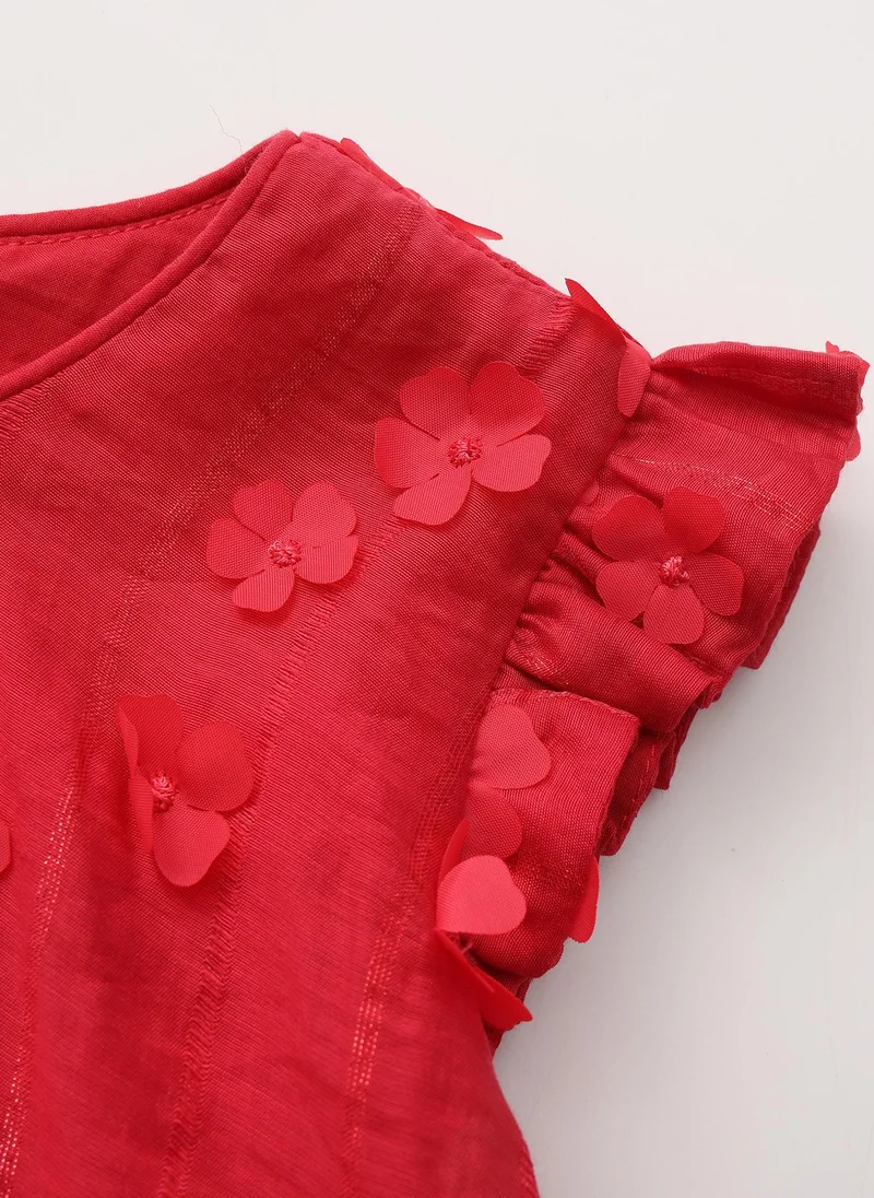 بالابالا فستان بناتي منسوج قطعة واحدة