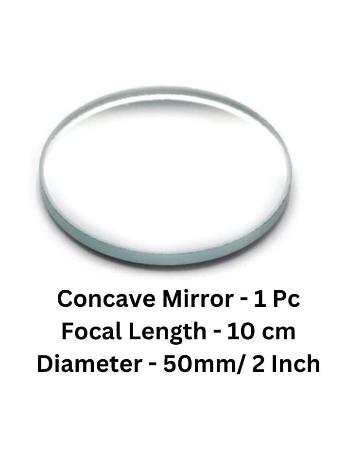 ESPtronics ERH India 1 Pc Concave Mirror Diameter50 mm Focal Length10 cm for Microscopes Telescopes Magnifying Glasses etc  - Image 2
