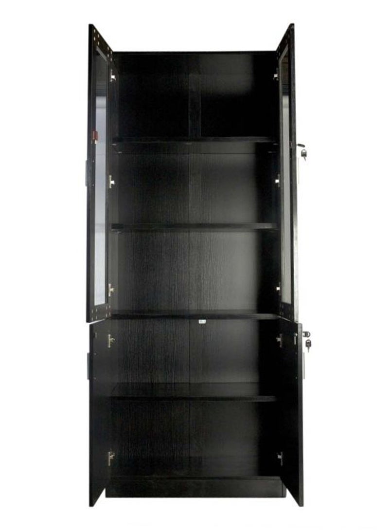 Mahmayi Mahmayi Glas 1123 Black Full Height Bookshelf  - Image 3