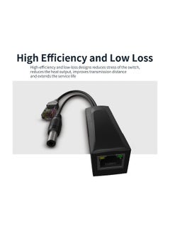 Generic 48V to 12V Active POE Splitter Adapter, Connectors Adapter Cable Splitter Injector AP Power Supply Isolated Type With DC 12V Output  - Image 4