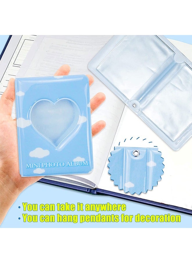 Generic 3 Inch Mini Photo Album Heart Hollow Card Binder Photo Album Kpop Photo Card Holder For Collecting Picture Name ID Business Cards Photos Camera Picture Cards 40 Pockets  - Image 2