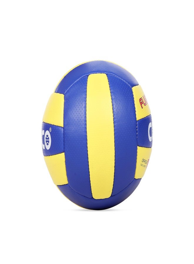 Cosco BLUYWL-S4 PU Volleyball, Size 4, (Blue Yellow) - Image 2