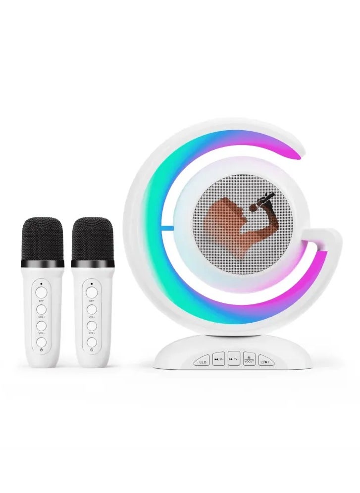 Generic YS-110 Portable Karaoke Machine: Wireless Bluetooth Speakers, Dual Mic, Lighting Atmosphere, Mini Music Box for Home Singing, Parties, and Outdoor Events  - Image 1