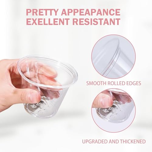 BYSNOW 250 Pack 9 oz Disposable Plastic Cups for Party, Plastic Wine Cups with Higher Heat Resistance (9oz 250pack) - Image 3