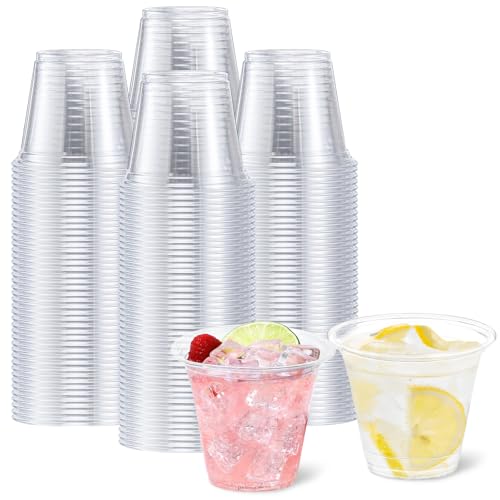 BYSNOW 250 Pack 9 oz Disposable Plastic Cups for Party, Plastic Wine Cups with Higher Heat Resistance (9oz 250pack) - Image 1