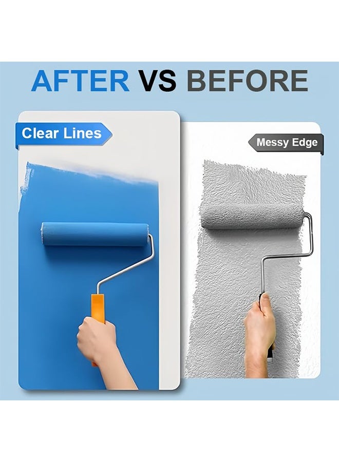 GIFT 2 Rolls Premium Painters Tape, Blue Tape, Masking Tape, Paint Tape for Multi-Purpose, Painting, Painter's, DIY Crafts Arts (2.5cmx50m) Decoration Labeling No Residue, Easy Removal - Image 4