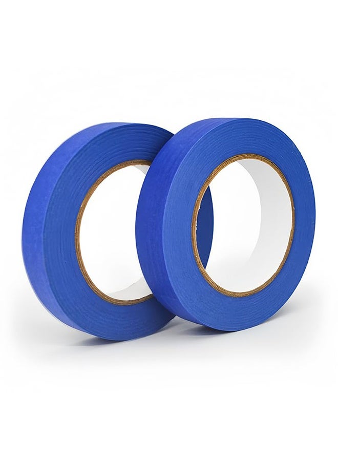 GIFT 2 Rolls Premium Painters Tape, Blue Tape, Masking Tape, Paint Tape for Multi-Purpose, Painting, Painter's, DIY Crafts Arts (2.5cmx50m) Decoration Labeling No Residue, Easy Removal - Image 1