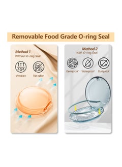 Captaintech Retainer Case,2 Pack Orthodontic Mouth Guard Case with Magnetic Closure Hinged Lid, Portable Slim Night Guard Case,Easy to Clean Aligner Case  - Image 2