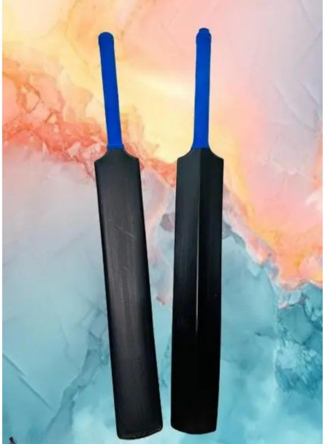 Manos Premium Cricket Bat, Black with Blue Handle, Full Size Pack of 1 - Image 5
