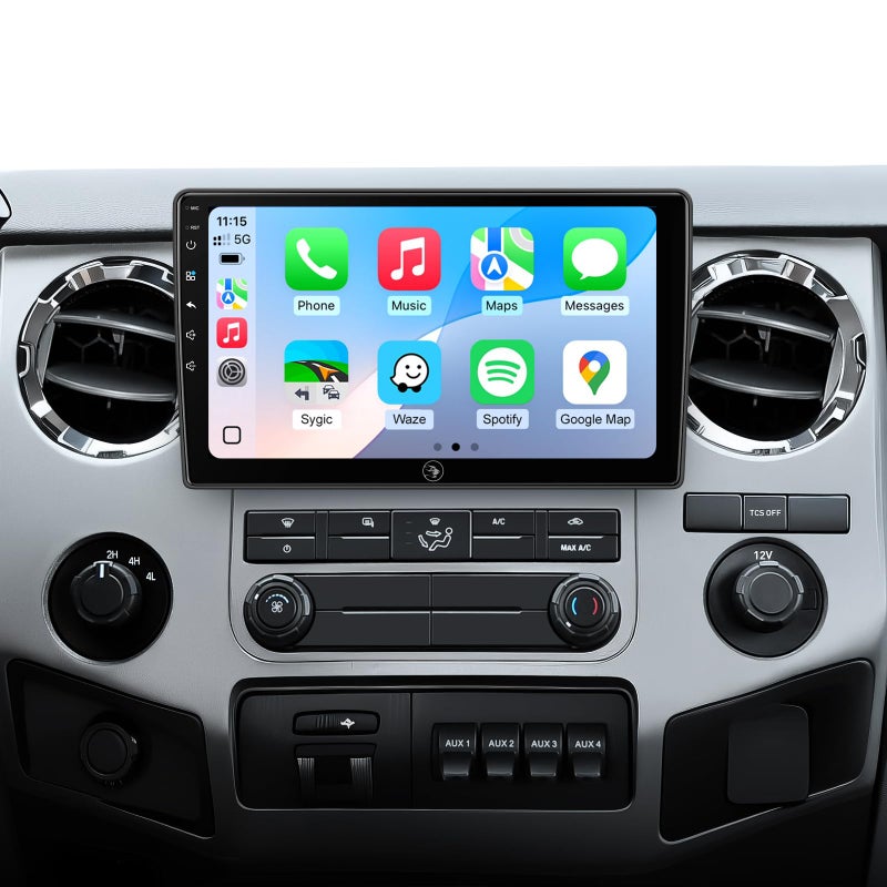 AINAVITO 10 Inch for Ford F150 Radio 2004~2008 F250/F350/450/550 2008~2016 | Wireless CarPlay Android Auto | Plug and Play | 5G Wi-Fi/Bluetooth 5.0 | Touch Screen Car Stereo (10 Inch with Full Screen) - Image 1