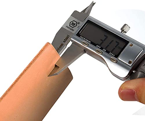 Grandslam Double side 8" x 3" Leather Strop with Dual-sidedt Tape, Green & White Polishing Compound Kit for Honing & Sharpening Knives, Kitchen & Chef Knives, Straight razor, Wood Carving Chisels - Image 4