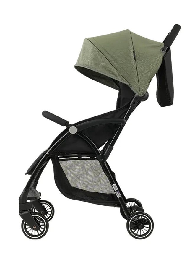 BABYCARA One click Ultra-lightweight And Portable Sit-down Foldable Suspension Shock-absorbing Four-wheel Baby Stroller 0 To 3 Year Green - Image 3