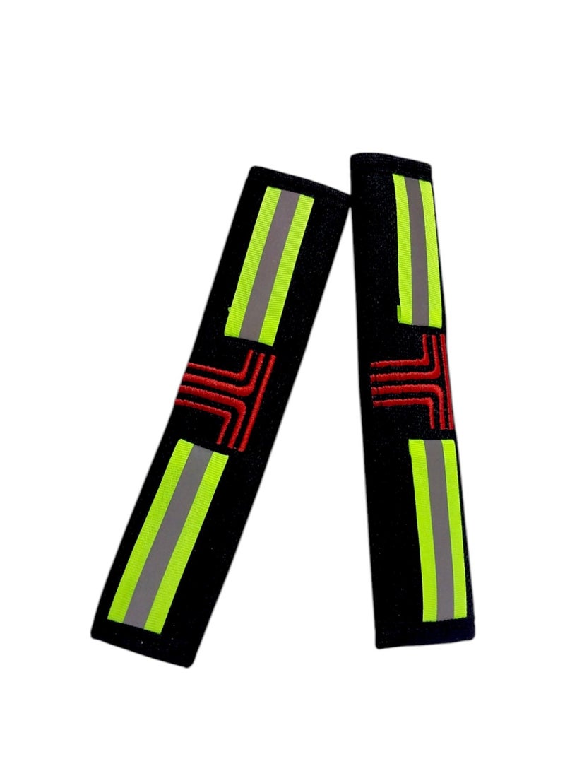 Phosphorescent seat belt decoration car logo on belt decoration - Image 1