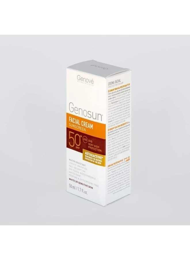 Genove  GENOSUN Genove CR Face SPF 50 Sunscreen | Octocrylene-Free | Antioxidant | 50ml  | Best Price UAE