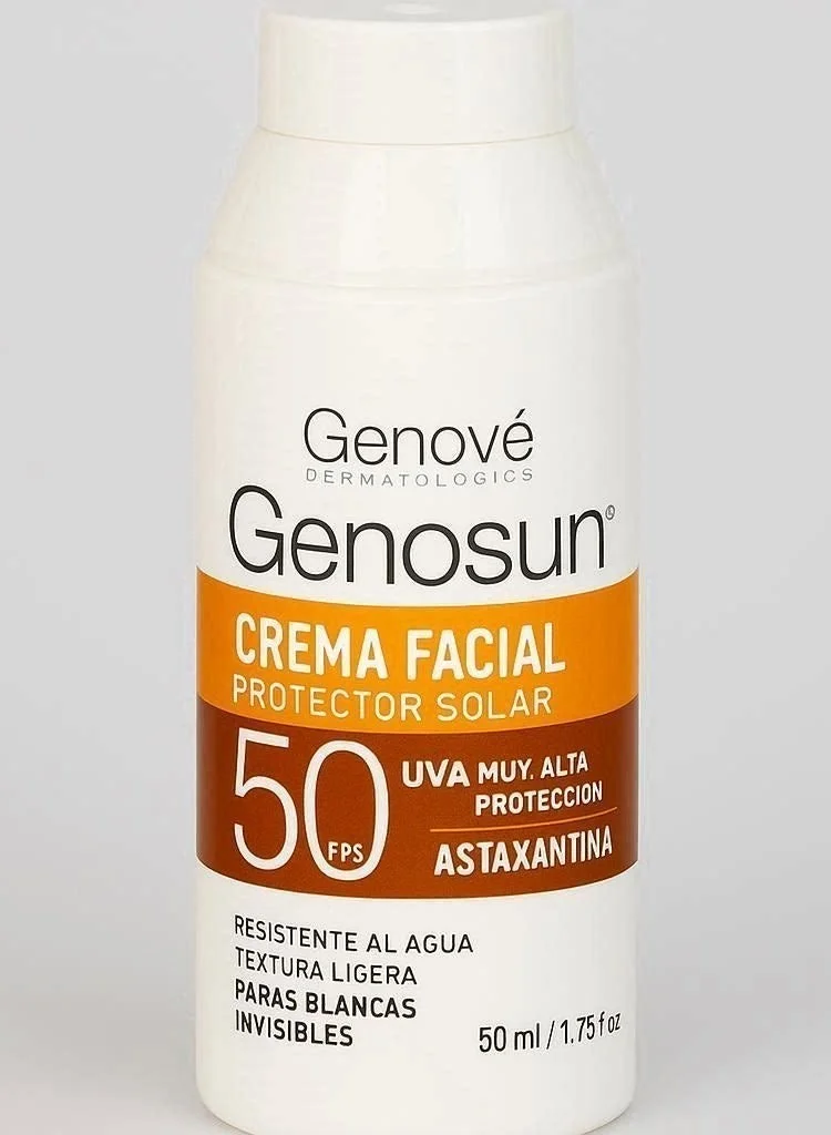 جينوف كريم واقي من الشمس GENOSUN Genove CR Face SPF 50 | خالٍ من الأوكتوكريلين | مضاد للأكسدة | 50 مل