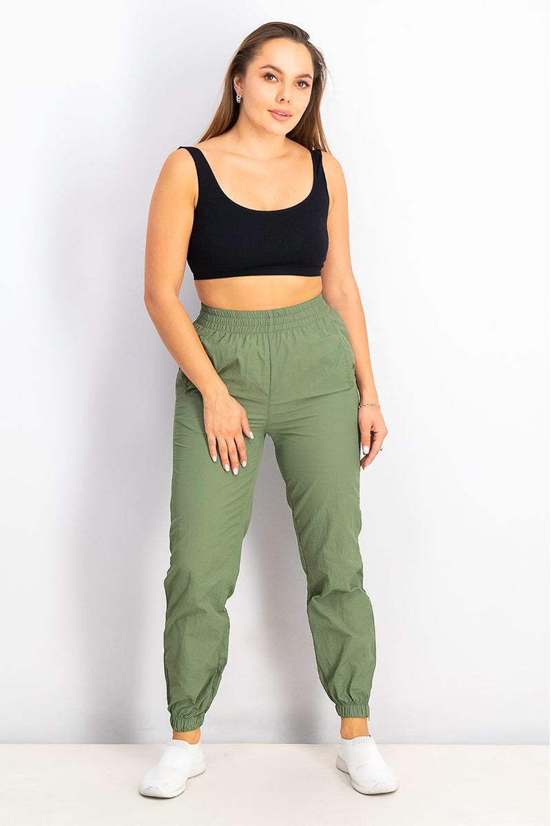 XOXO Women Sportswear Fit Training Pants, Olive - Image 2