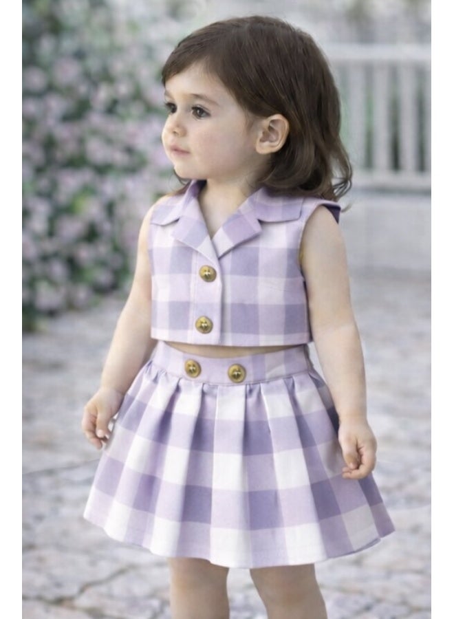 Bold Chic طقم لافندر ميست للفتيات - Image 1