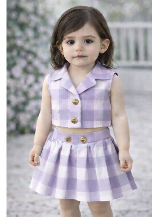 Bold Chic طقم لافندر ميست للفتيات - Image 2