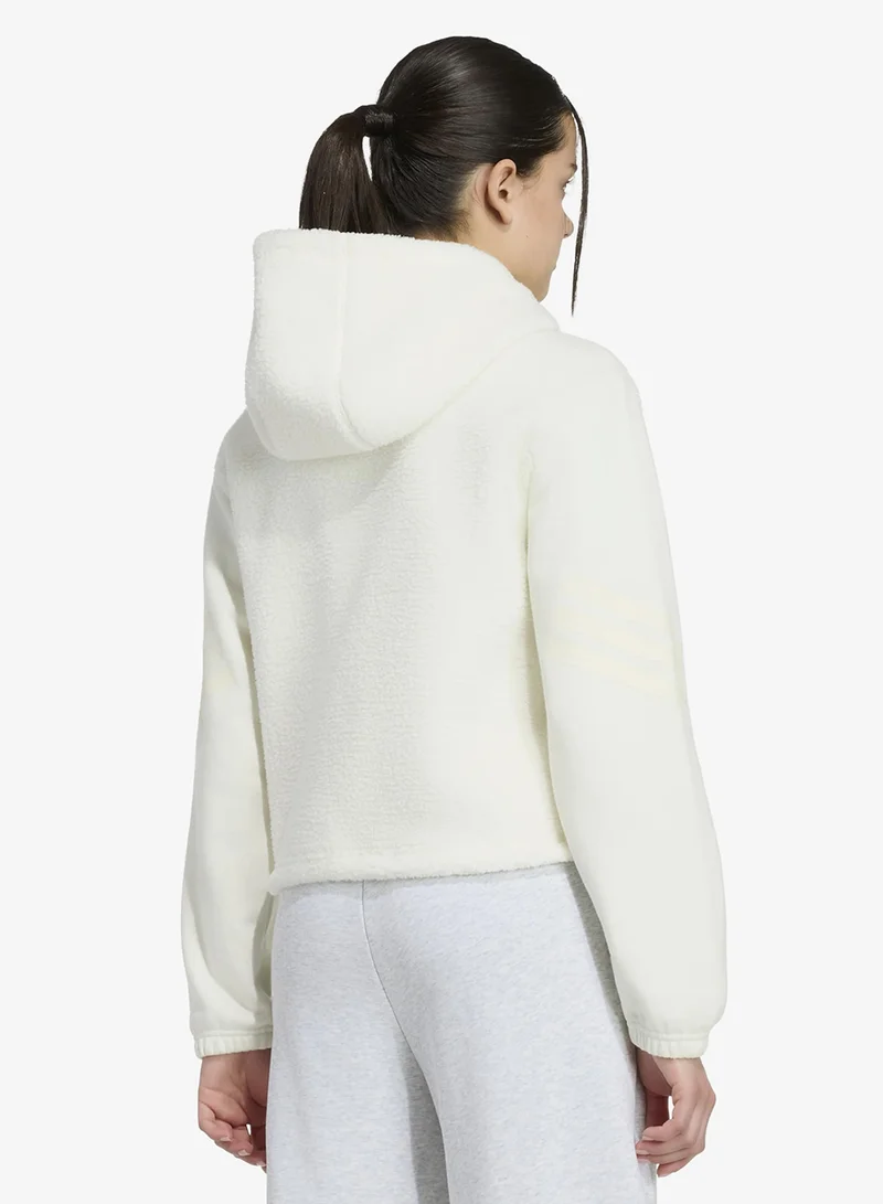 Adidas Youth 3-Stripes Essential Hoodie