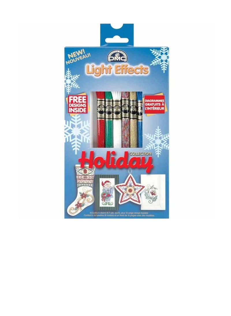 DMC DMC Light Effects Floss Pack 8.7yd 6/Pkg Holiday  - Image 3