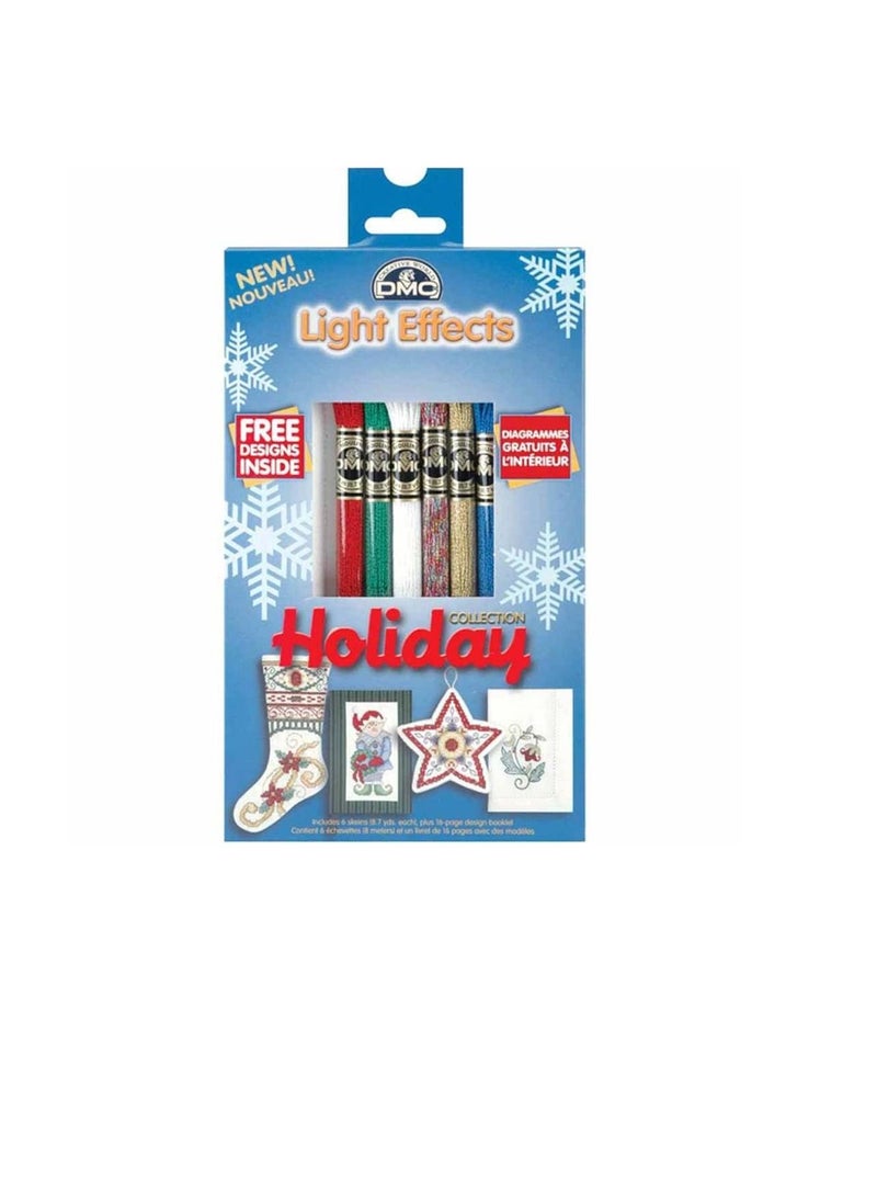 DMC DMC Light Effects Floss Pack 8.7yd 6/Pkg Holiday  - Image 2