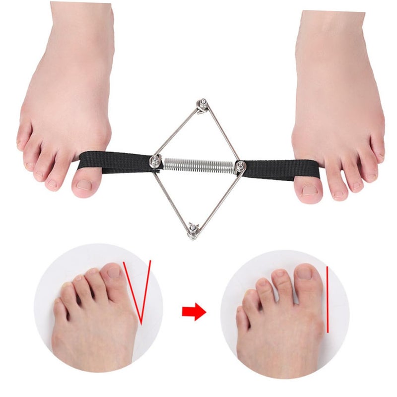 2 Pairs Hallux Valgus Elastic Bands Bunion Straightener Stretcher For Daily Wear Relief - Image 5
