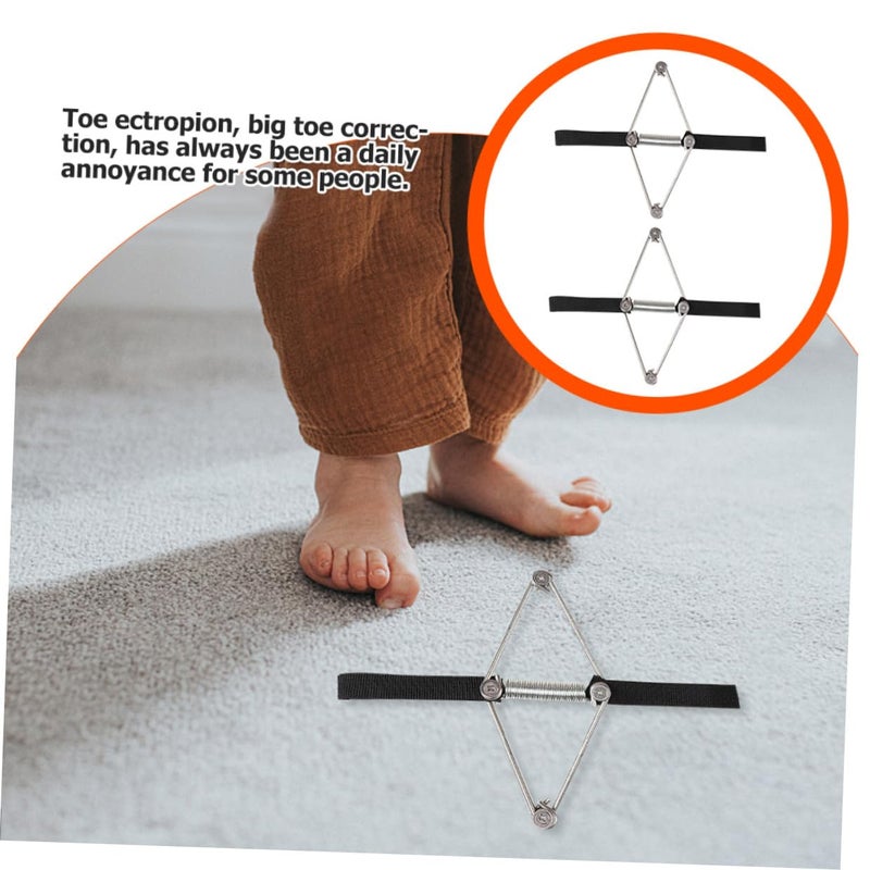 2 Pairs Hallux Valgus Elastic Bands Bunion Straightener Stretcher For Daily Wear Relief - Image 4