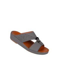 barjeel uno 008-3738 Barjeel Uno Men Arabic Sandals BS 25 Grey  - Image 2