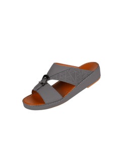 barjeel uno 008-3738 Barjeel Uno Men Arabic Sandals BS 25 Grey  - Image 1