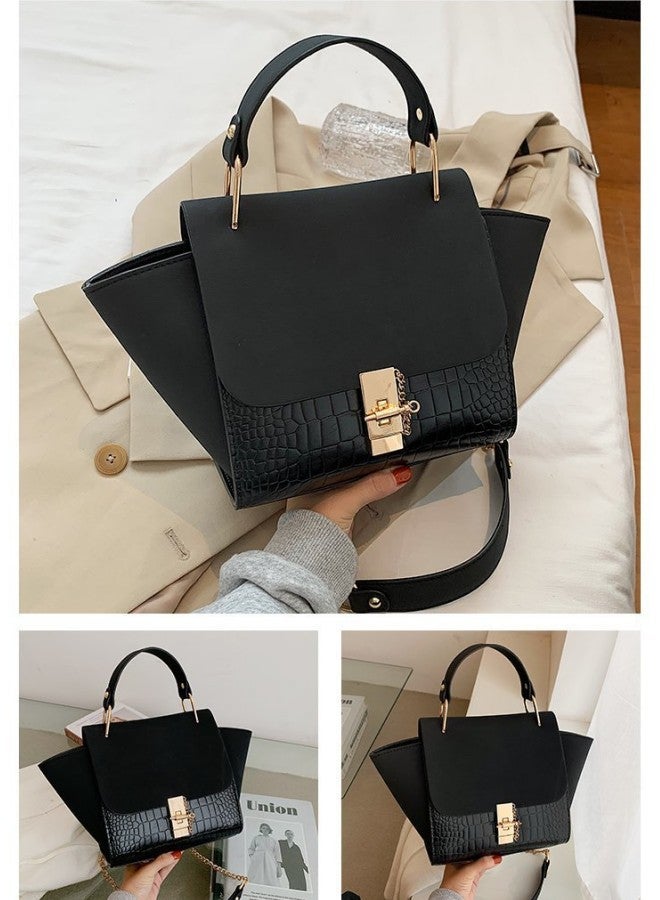 WAOKN Women's New Frosted Shoulder Bag, Ladies European and American Style Chain Crossbody Bag Side Bag Sling Bag, Simple Retro Large Capacity Carrying Bag Handbag Tote Bag - Image 5