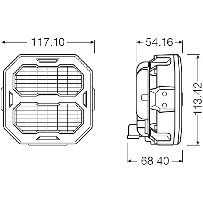 OSRAM Ledriving Cube Px1500 Flood Ledpwl 115Fl Off Road Led Work Lights 1500 Lumens Folding Box 1 Lamp - Image 4
