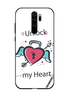VR CREATIVE Protective Case Cover For Xiaomi Redmi Note 8 Pro Unlock My Heart Design Multicolour  - Image 1