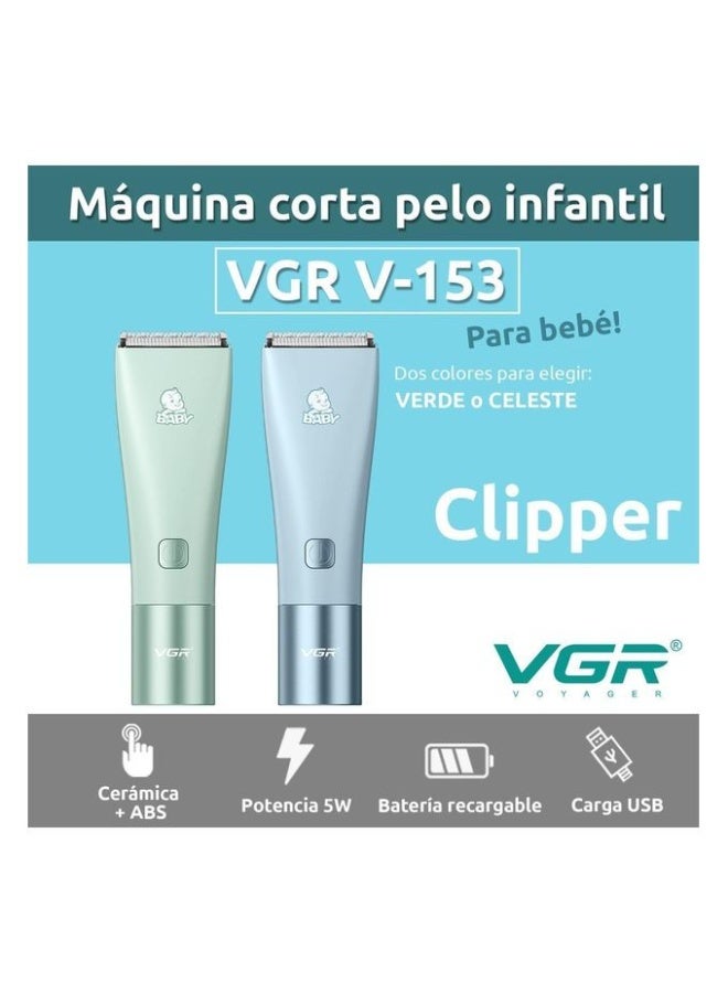 في جي آر ماكينة قص شعر للأطفال بشفرات سيراميكية - ضوضاء منخفضة للغاية - وقت التشغيل: 120 دقيقة - Image 2