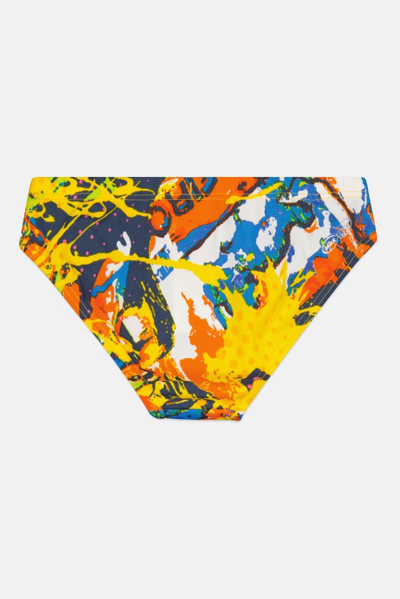 arena Kids Boy Allover Print Brief, Multicolor - Image 3