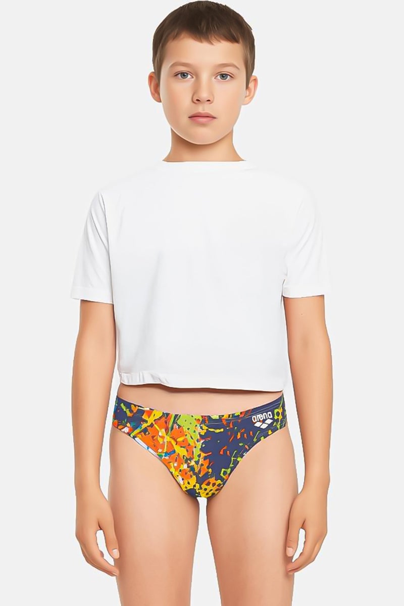 arena Kids Boy Allover Print Brief, Multicolor - Image 1