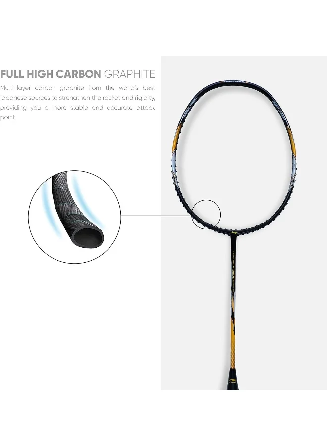 Li-Ning Li-Ning G-Force Superlite 3700 Carbon-Fiber Badminton Racquet with Free Full Cover