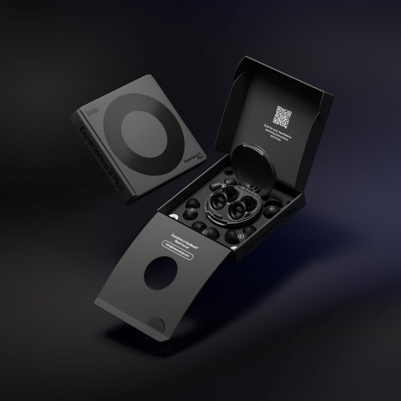 سماعات Loop Experience 2 Plus – حماية سمع معتمدة للحفلات والمهرجانات والموسيقيين والرياضة والحياة الليلية – تقليل ضوضاء 17 ديسيبل (عالية الدقة) + كتم للوسادة الإضافية - Image 3