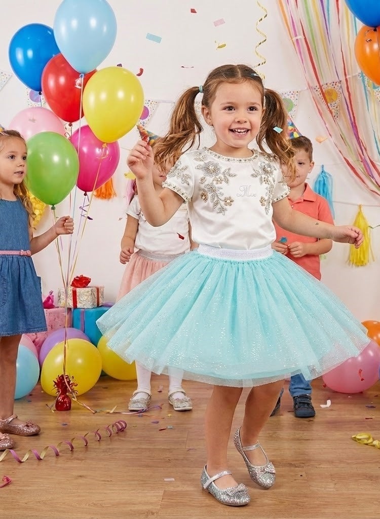 Tvmania تنورة تول زرقاء ثلجية للبنات لحفلة عيد ميلاد من Kids TV - Image 3