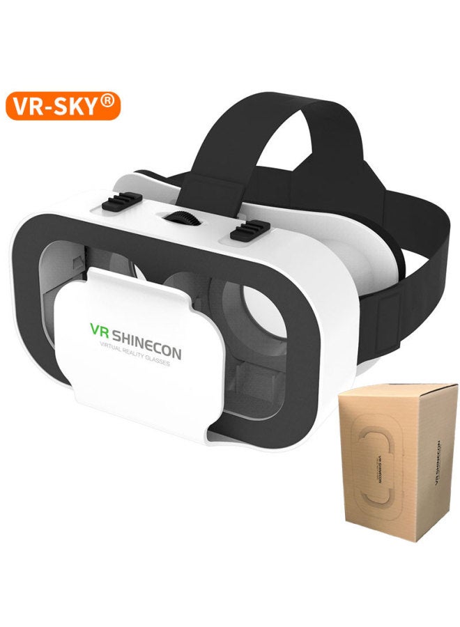 English Version Thousand Magic Vr Glasses Headset All-in-one Intelligent Virtual Reality 3d Glasses-Color:G05A English-White - Image 3