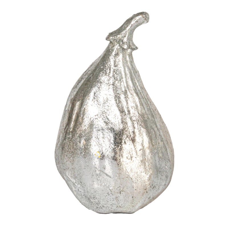 Creative Co-Op Decorative Resin Figs, Silver Finish, Set of 5 - Image 2