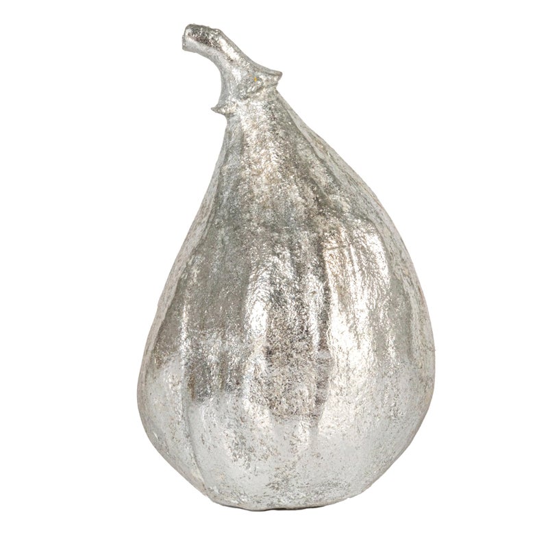 Creative Co-Op Decorative Resin Figs, Silver Finish, Set of 5 - Image 3