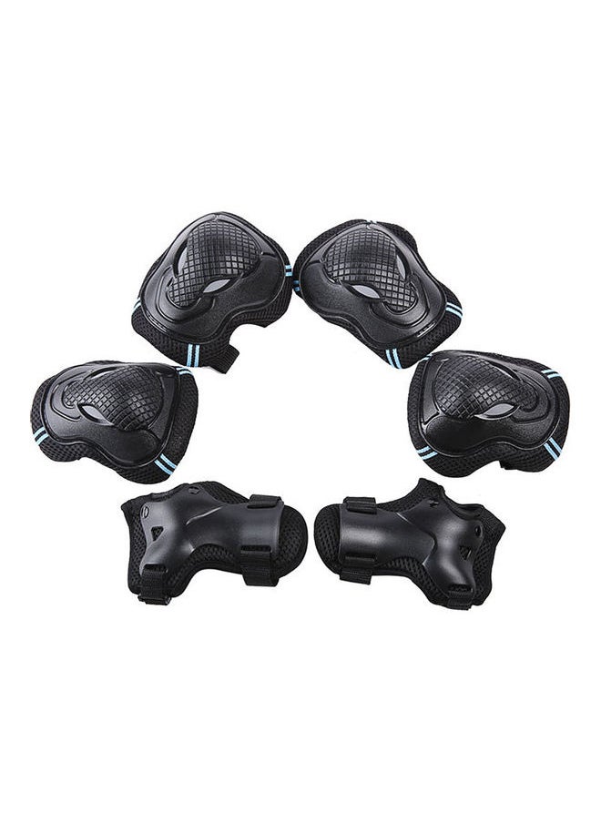 Generic - Set Of 6 Protector Kit Knee And Elbow Pads Wrist Guards M 30x4x18cm - Image 1