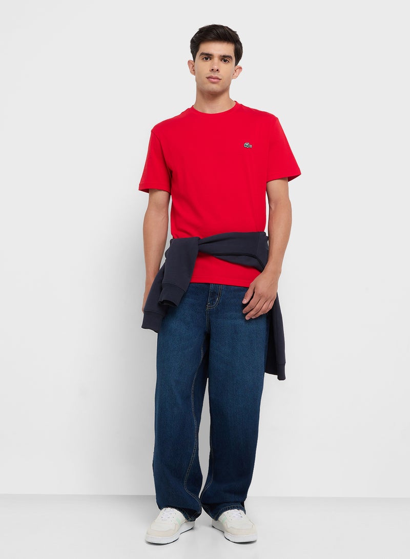 LACOSTE Regular Fit Crew Neck T-Shirt - Image 4