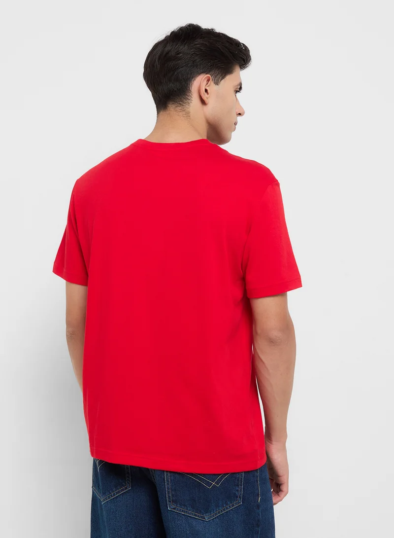 LACOSTE Regular Fit Crew Neck T-Shirt